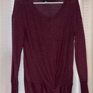 Elegant Burgundy Women's Top